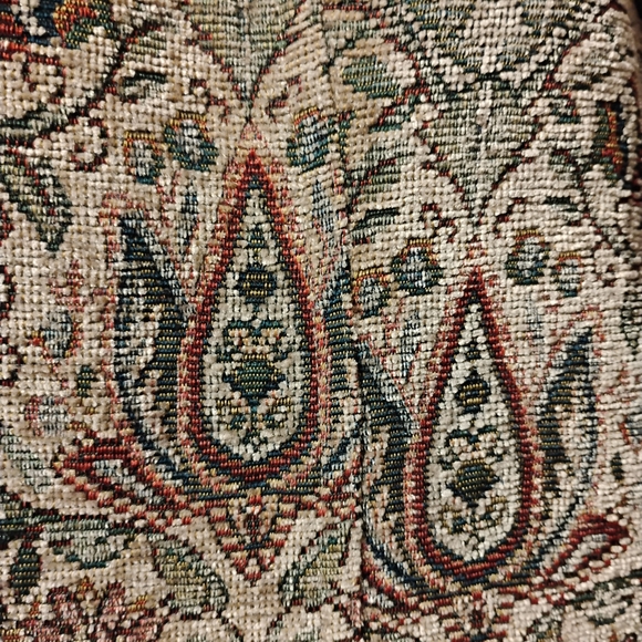 Go Fish Clothing Tan Earth Tone Floral Tapestry Blazer Size XL - Picture 9 of 11